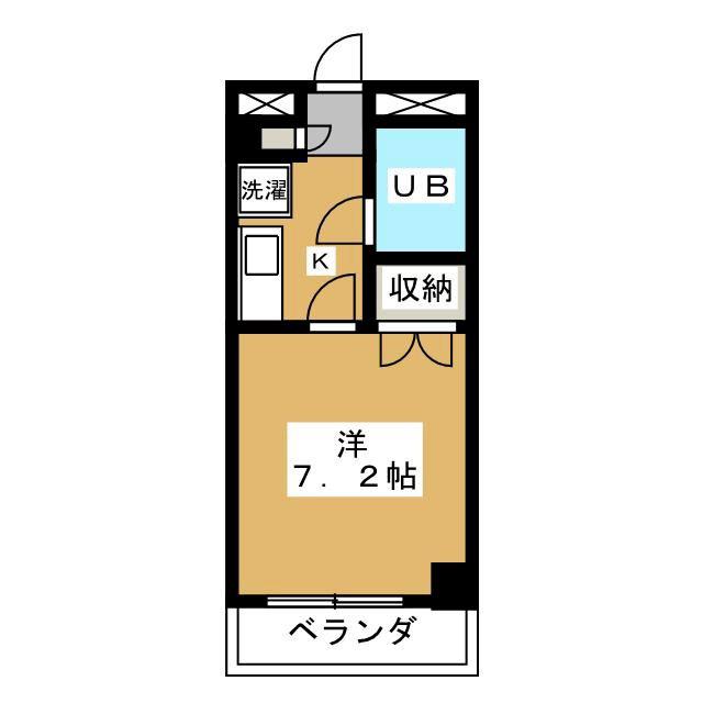 デトムワン今出川通(1K/6階)の間取り写真