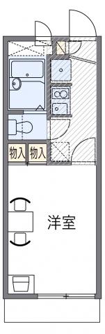 かもじや(1K/1階)の間取り写真