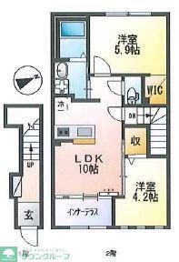ルミナス(2LDK/2階)の間取り写真