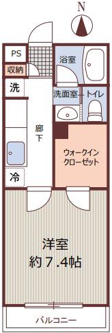 ベラカーサ M&N(1K/2階)の間取り写真