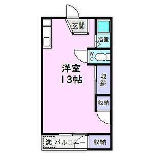 亀島マンション(1K/2階)の間取り写真