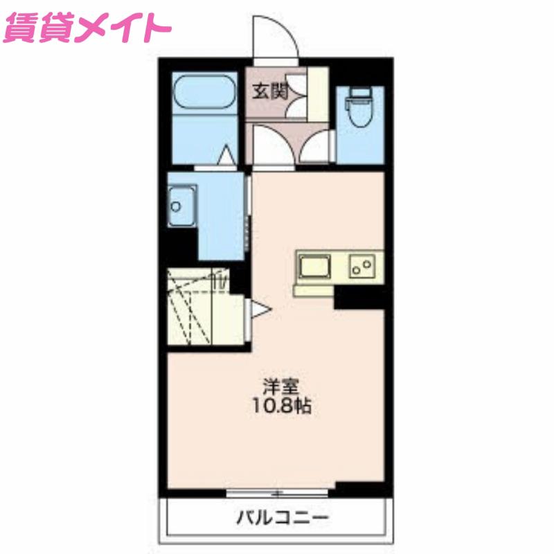 クレールエスパシオ(ワンルーム/2階)の間取り写真