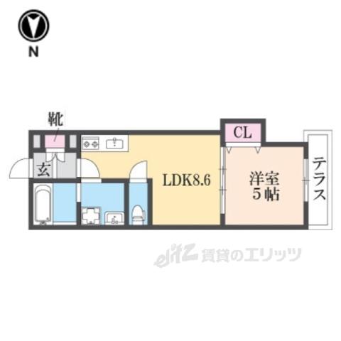 ルクレール大蓮Ⅰ(2LDK/3階)の間取り写真