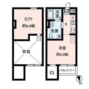 MARVEL垂水山手(ワンルーム/1階)の間取り写真