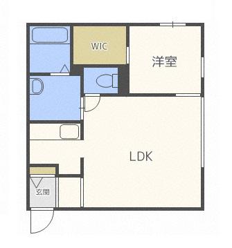 SKY PARK HIBARIGAOKA(1LDK/2階)の間取り写真