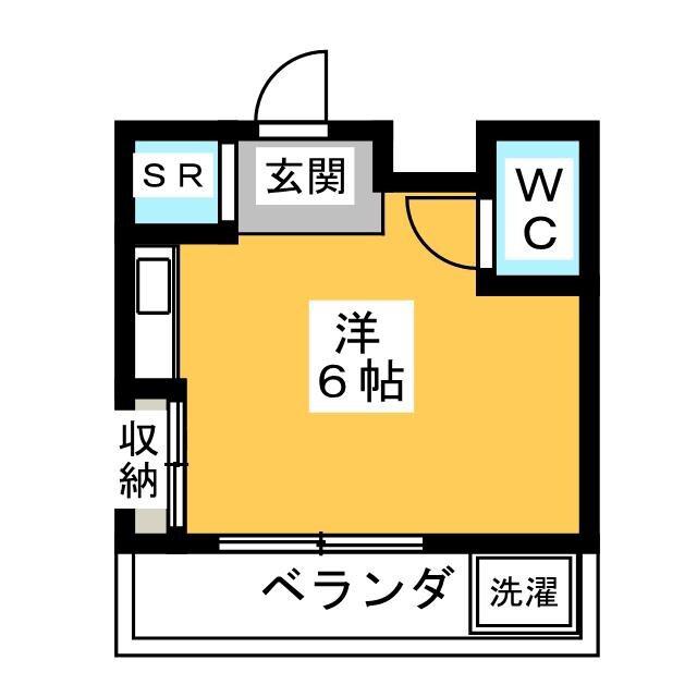 パンスィオン・オグ(ワンルーム/3階)の間取り写真