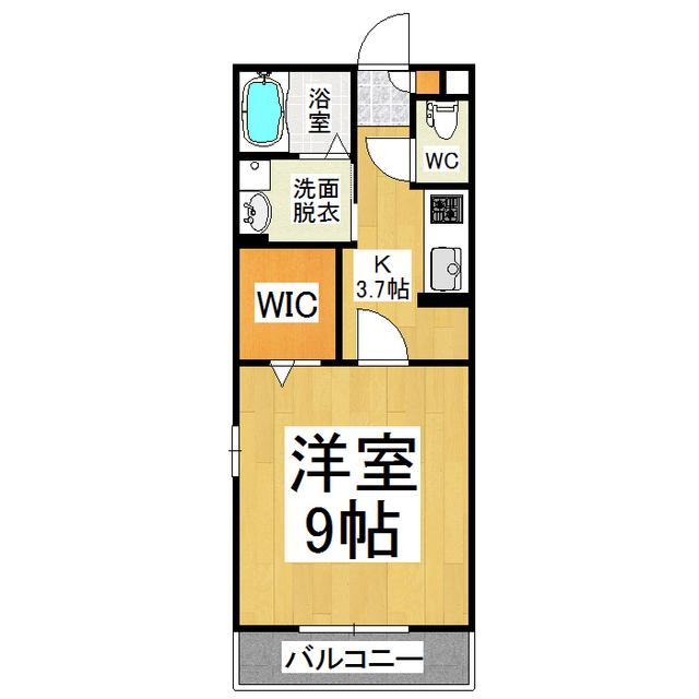 アティ古西(1K/2階)の間取り写真