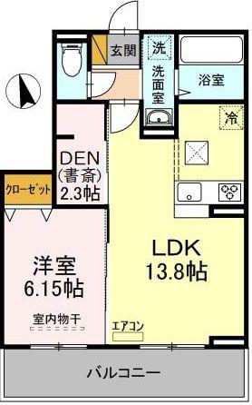 L.シャルル(1LDK/1階)の間取り写真