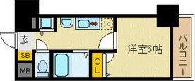 プレサンス名古屋STATIONビーフレックス(1K/4階)の間取り写真