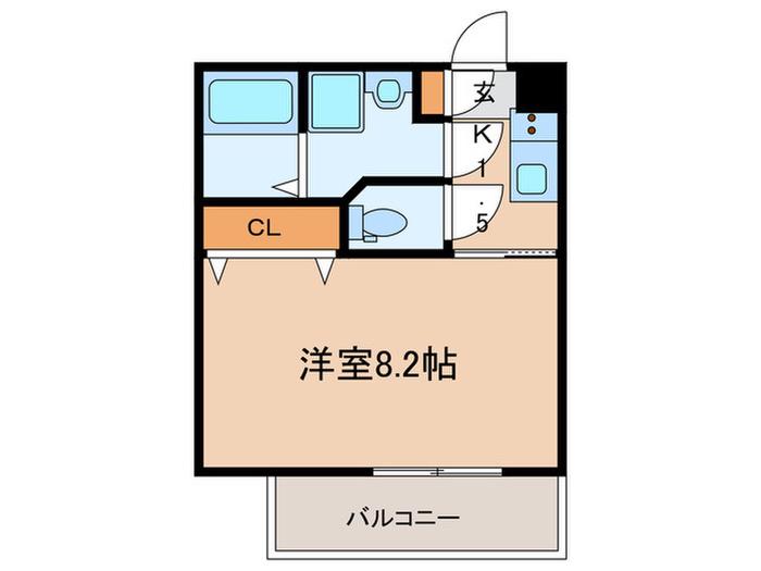 フォレスト新中野(1K/2階)の間取り写真