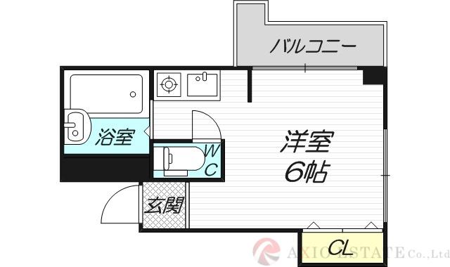 新大阪ハイツ(ワンルーム/2階)の間取り写真
