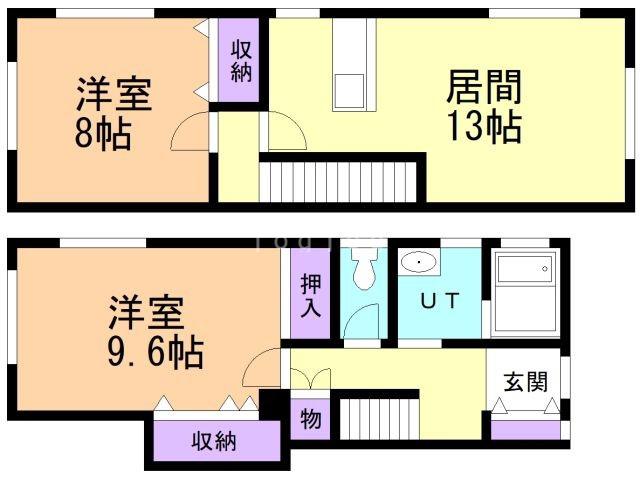 ピアメゾン2(2LDK/1階)の間取り写真
