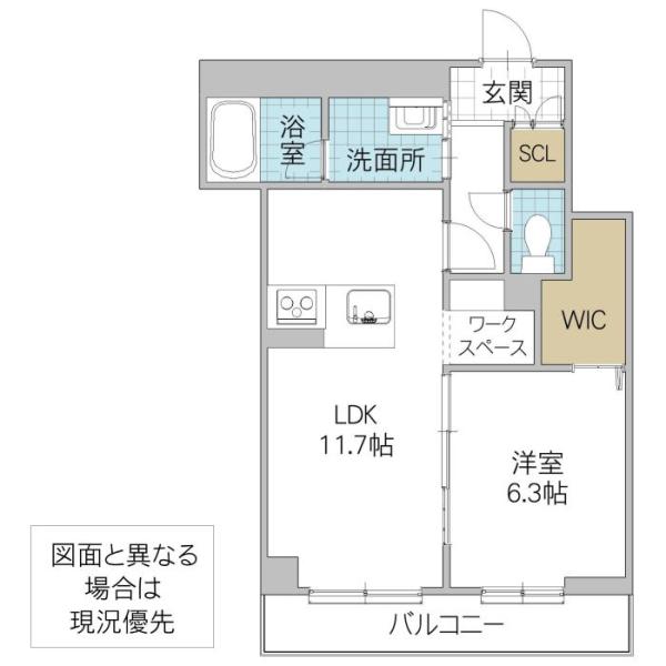 ラヴォラーレ(1LDK/2階)の間取り写真