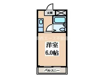 富士コーポ(1K/3階)の間取り写真