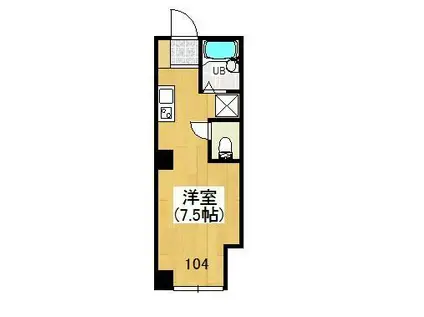 すざくHOUSE(ワンルーム/1階)の間取り写真