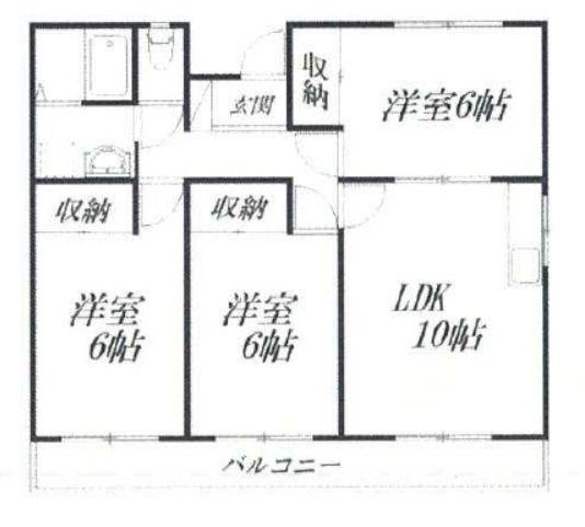 ライムリゾート八坂II(3LDK/1階)の間取り写真