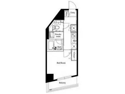 ハーモニー レジデンス 早稲田(1K/8階)の間取り写真