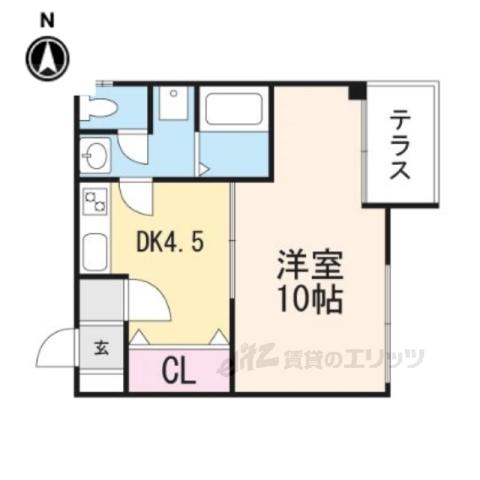 マルサクマンション(2DK/1階)の間取り写真