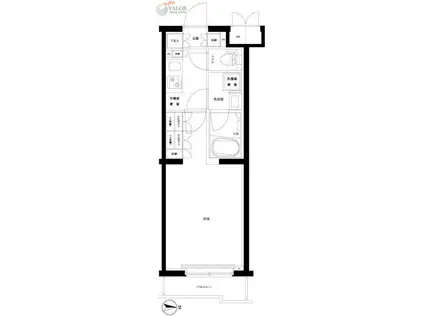 ルーブル武蔵新城参番館(1K/3階)の間取り写真