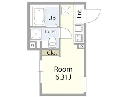 ISD代田橋(ワンルーム/3階)の間取り写真