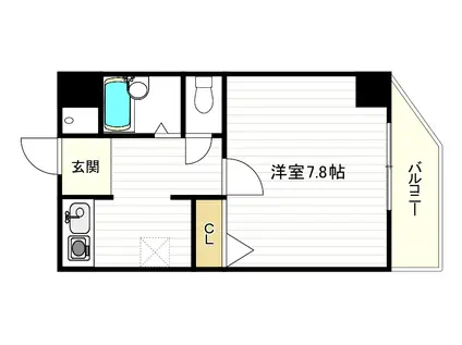 パレロイヤルビル(1K/5階)の間取り写真