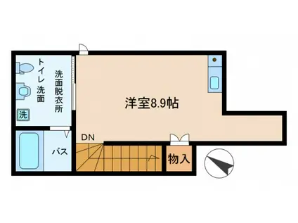 ココガーデン金町(ワンルーム/2階)の間取り写真