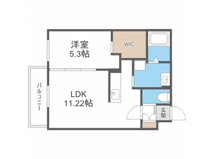 ARTE(1LDK/1階)の間取り写真