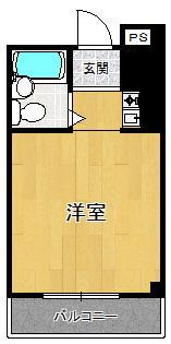 BJビル(ワンルーム/4階)の間取り写真