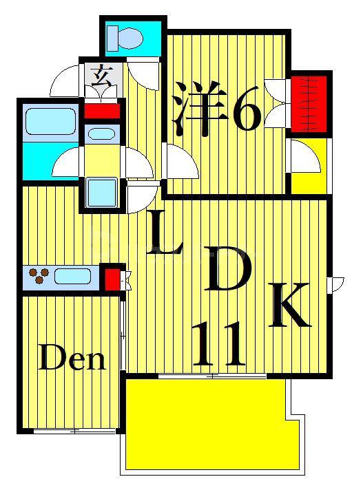 NーFLATS小台(1SLDK/7階)の間取り写真