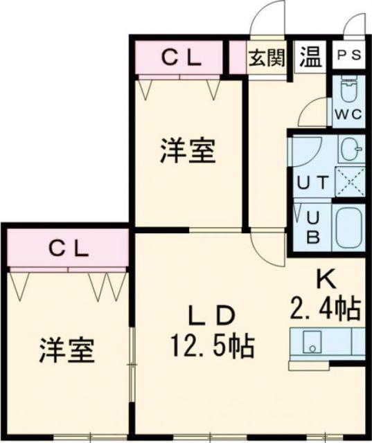 NEXTIII(2LDK/3階)の間取り写真