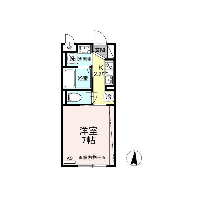 MONADSASAZUKA(1K/3階)の間取り写真