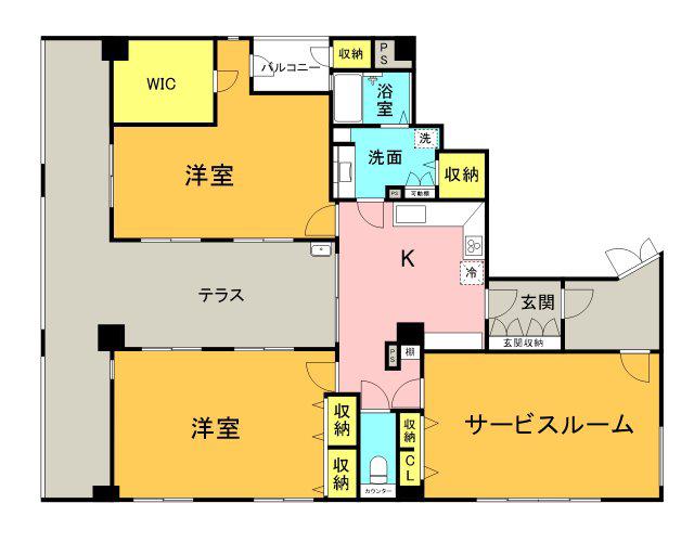ディアメゾン十日市(1K/11階)の間取り写真