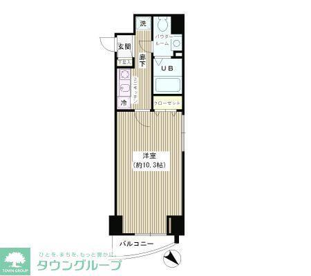エスペラル池袋(1K/2階)の間取り写真