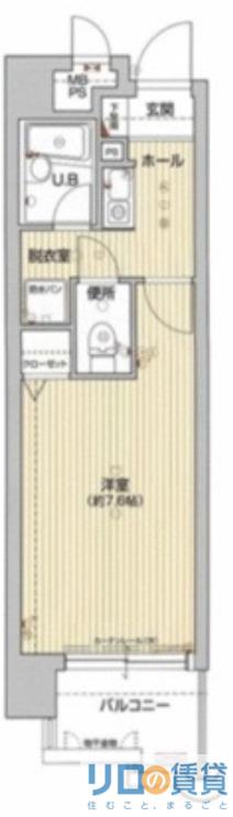 プレサンス新大阪(1K/3階)の間取り写真