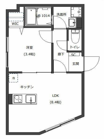 D-STYLE西巣鴨(1LDK/5階)の間取り写真