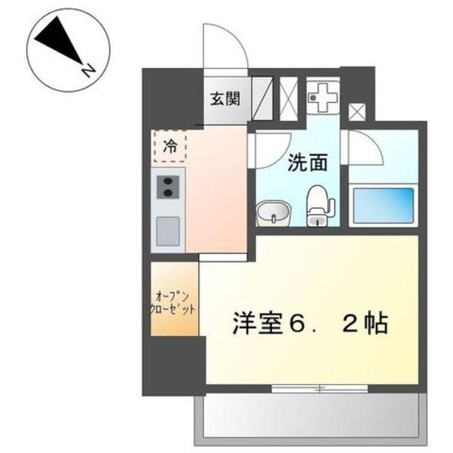 エクセリア府中寿町(1K/10階)の間取り写真