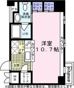 KDXレジデンス東桜I(ワンルーム/16階)の間取り写真