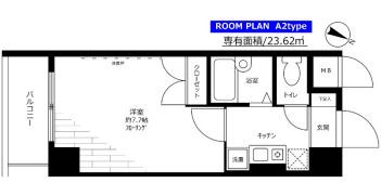 ステージファースト三宿(1K/2階)の間取り写真