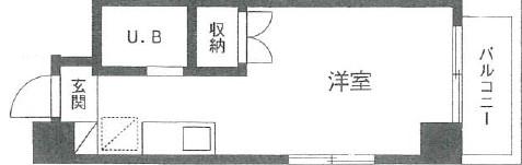 MNFLAT(ワンルーム/3階)の間取り写真