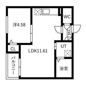 JACK SAMBANI(1LDK/2階)の間取り写真