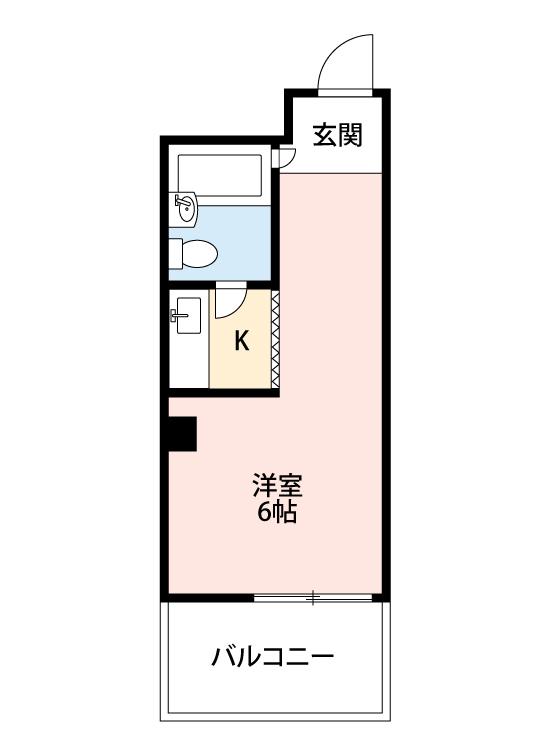 三剛ビル(ワンルーム/4階)の間取り写真