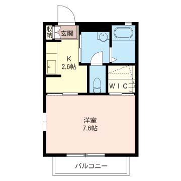 SHM FINESSE B(1K/1階)の間取り写真