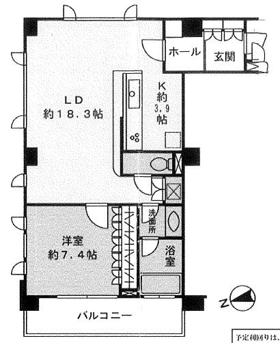 トースト港北ニュータウン(1LDK/2階)の間取り写真