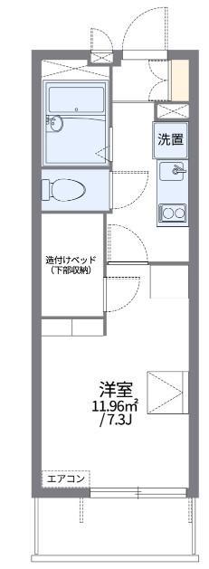 レオパレスCHI YO(1K/2階)の間取り写真