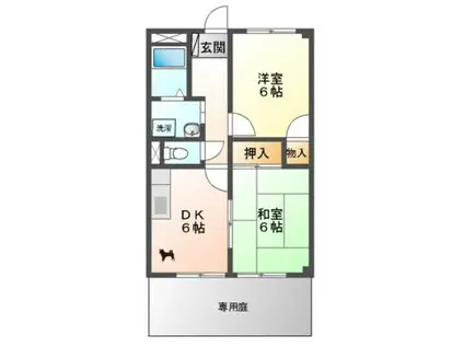 SURPLUS 和合I(2DK/1階)の間取り写真