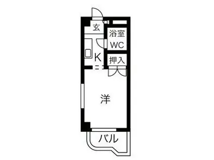 鬼頭本社ビル(1K/4階)の間取り写真