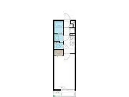 リブリARH(1K/2階)の間取り写真