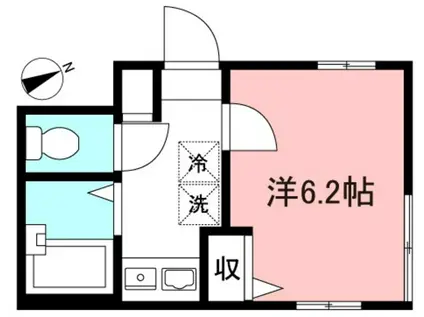エステートジョイフル(1K/2階)の間取り写真