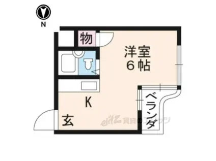 メゾンマキシム(1K/2階)の間取り写真