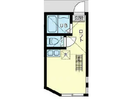 ユナイト新子安パサージュ(ワンルーム/2階)の間取り写真